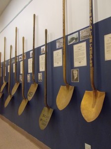 Collection of ground breaking shovels