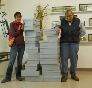 Volunteers Anna Bower and Jeff Holtz