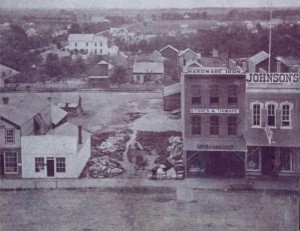 119-121 South Side of Square, Macomb, Illinois, 1873
