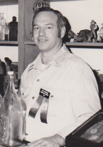 Leon Clements at the Western Museum when it was located on the third floor of Sherman Hall, at WIU